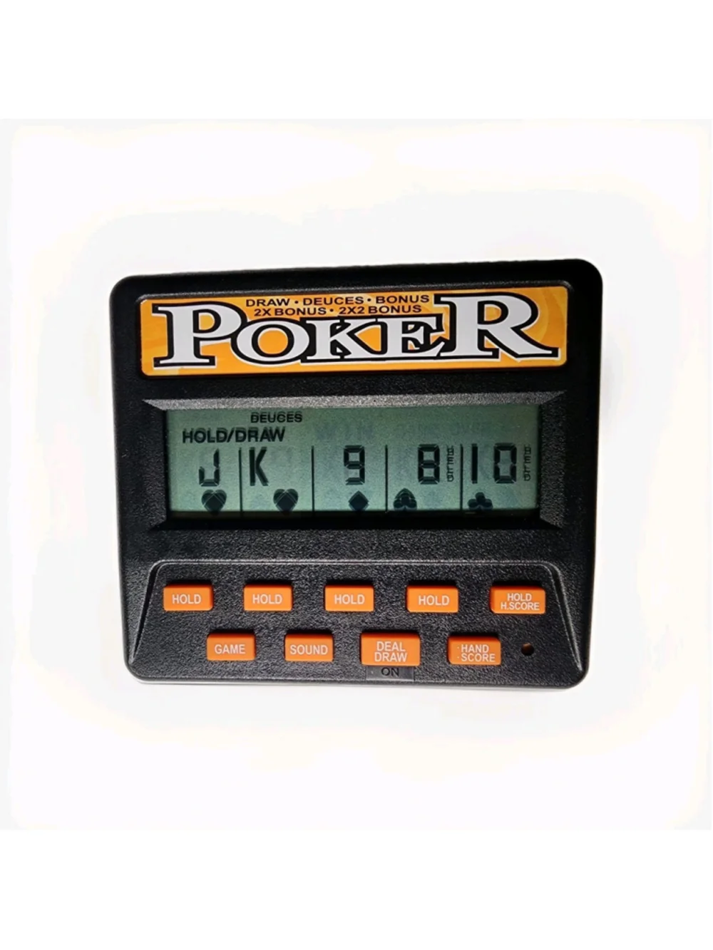 Classic 5-in-1 Poker Electronic Handheld Game John N Hansen Tested Works